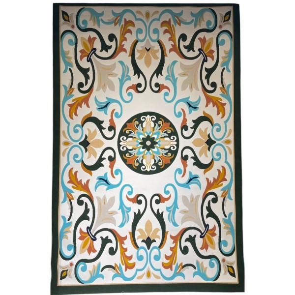 khojandi Turkish Carpet A176A green Size 80*150