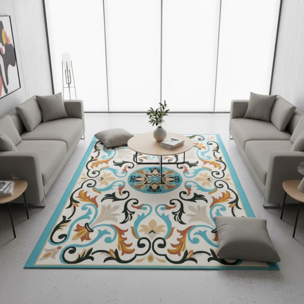 سجاد خجندي تركي A176A تركواز مقاس 100*300