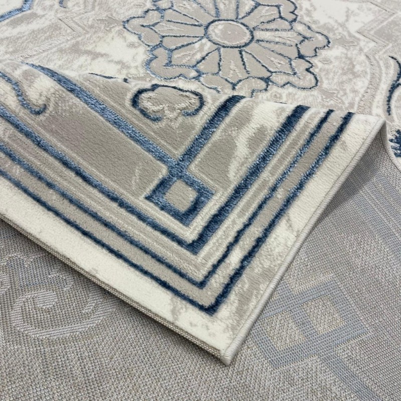 سجاد تركي خزامى 9851A سماوي مقاس 250*350