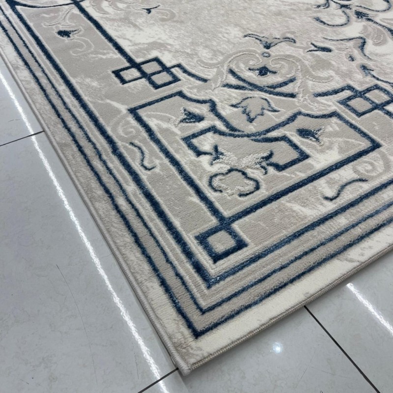 سجاد تركي خزامى 9851A سماوي مقاس 250*350