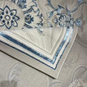 سجاد تركي خزامى 9854A سماوي مقاس 100*200