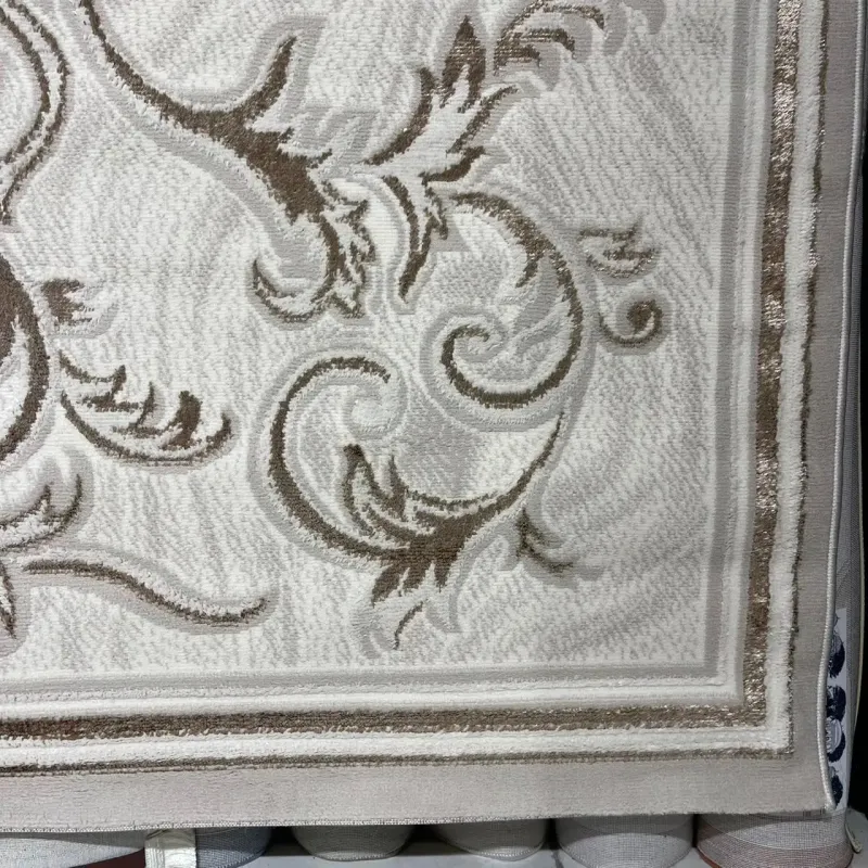 Turkish Lavender Rug 9854A Sky BROWN Size 300*400
