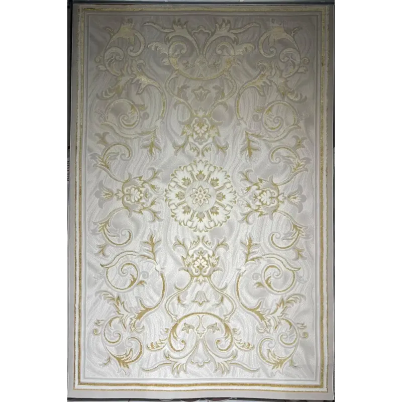 Turkish Lavender Rug 9854A Sky golden Size 50*80