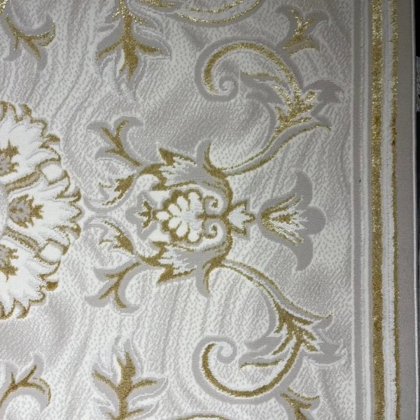 Turkish Lavender Rug 9854A Sky golden Size 250*350