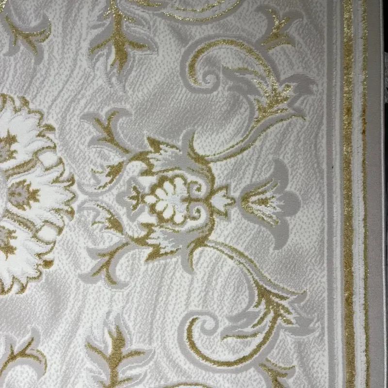 Turkish Lavender Rug 9854A Sky golden Size 50*80