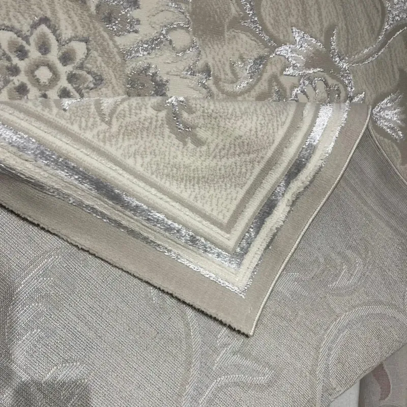 Turkish Lavender Rug 9854A Sky gray Size 50*80