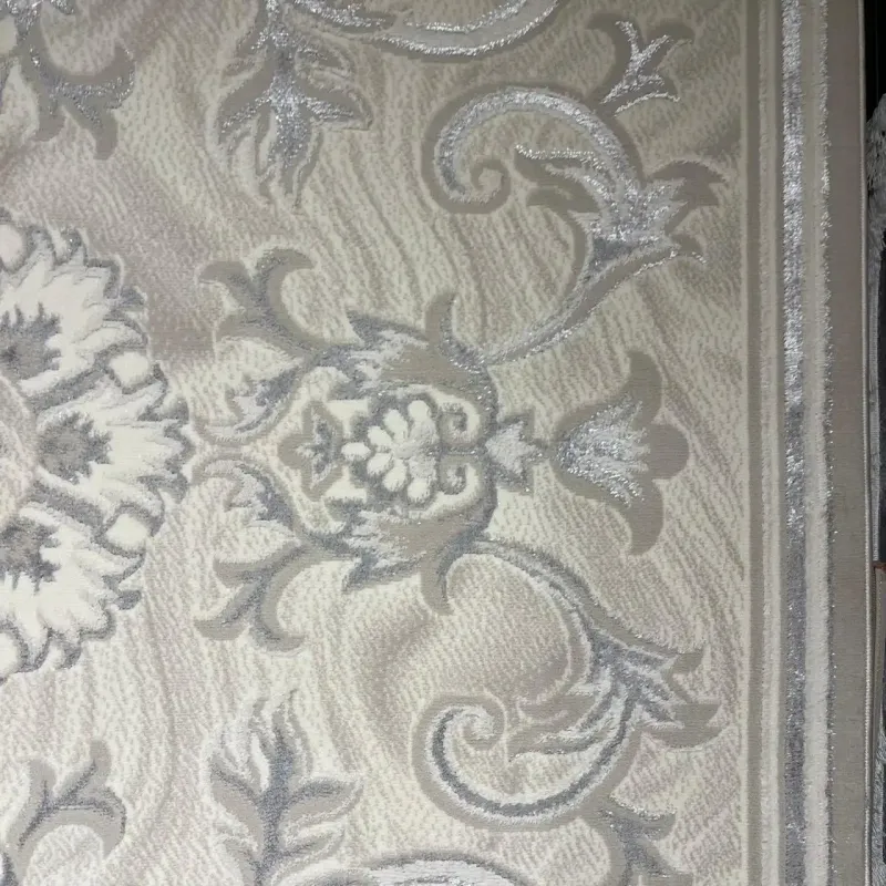 Turkish Lavender Rug 9854A Sky gray Size 50*80