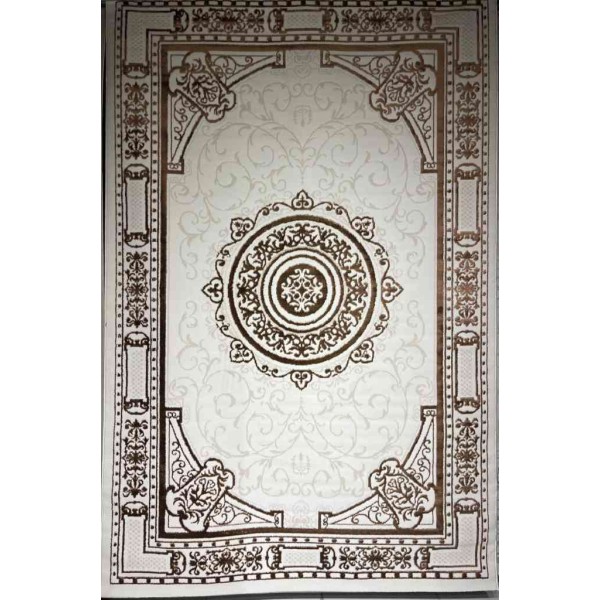 lina Turkish Rug 9095A brown Color Size 50*80