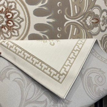 سجاد تركي سوبر ليون 9179A بيج غامق مقاس 100*300