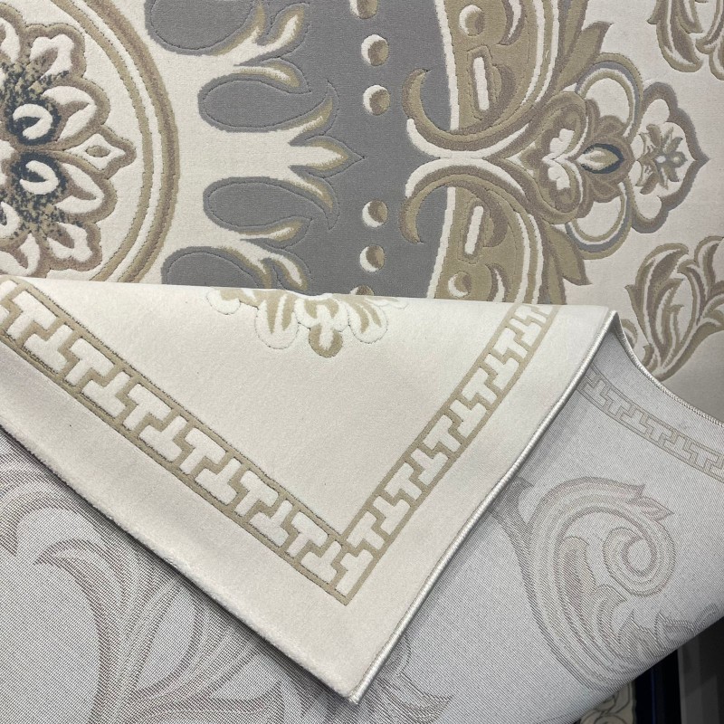 سجاد تركي سوبر ليون 9179A رصاصي مقاس 80*150
