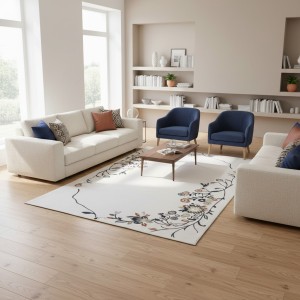 سجاد نخبة تركي A139A كريم انتراسيت مقاس 250*350