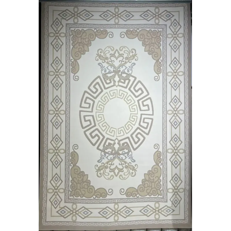 سجاد تركي مودرن العشراء 9660A بيج غامق مقاس 250*350
