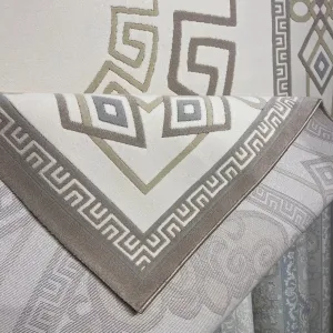 Turkish Modern rugs AL OUSHRA 9660A dark beige size 50*80