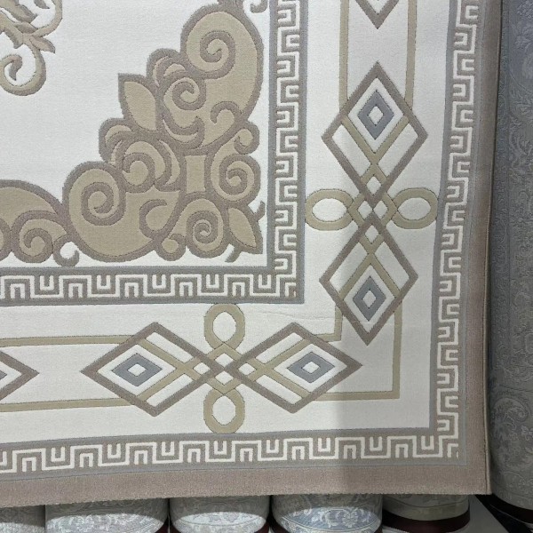 Turkish Modern rugs AL OUSHRA 9660A dark beige size 80*150