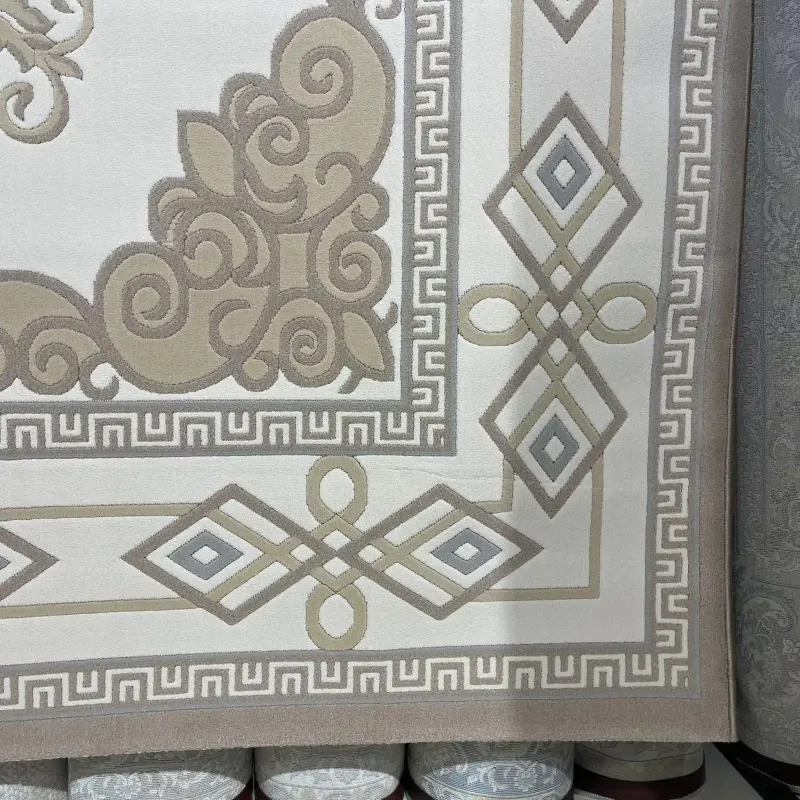 سجاد تركي مودرن العشراء 9660A بيج غامق مقاس 250*350