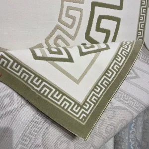 Turkish Modern rugs AL OUSHRA 9660A green size 80*150