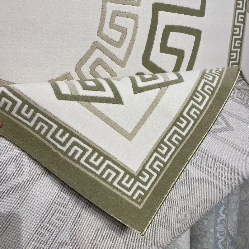Turkish Modern rugs AL OUSHRA 9660A green size 80*150
