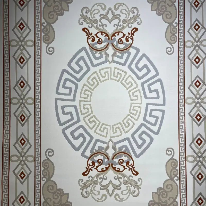 سجاد تركي مودرن العشراء 9660A بيج فاتح مقاس 80*150