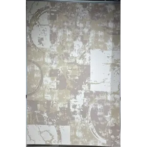 Turkish Modern rugs AL OUSHRA 9661A Dark beige size 50*80