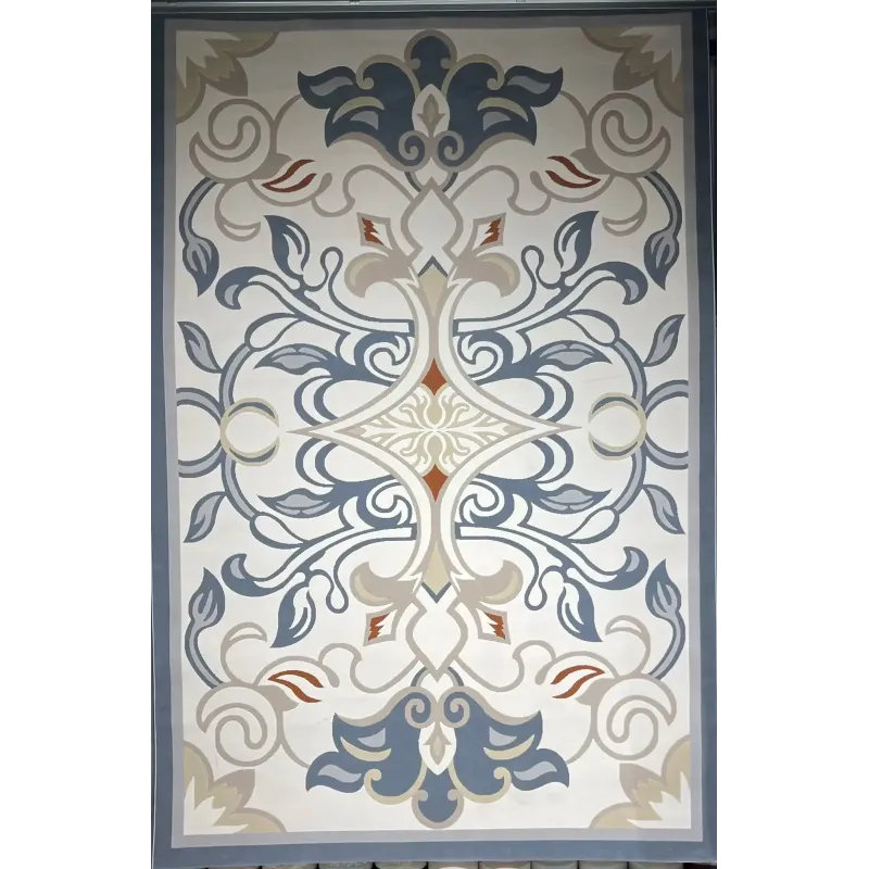 Turkish rugs designer palace 9552A blue size 50*80