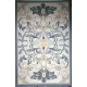 Turkish rugs designer palace 9552A blue size 50*80