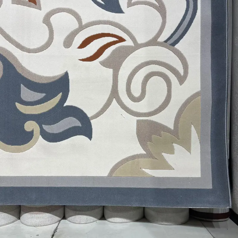 Turkish rugs designer palace 9552A blue size 50*80