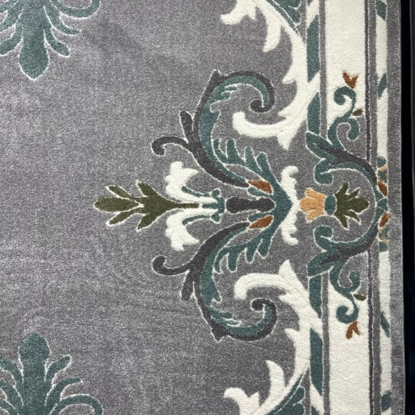 سجاد بانوراما تركي 0L312C ابيض رصاصي مقاس 300*400