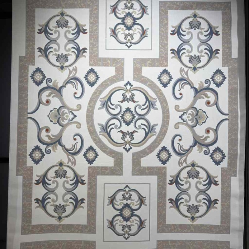 Turkish Super Lion 9114A Carpet Sky Blue Size 400*500