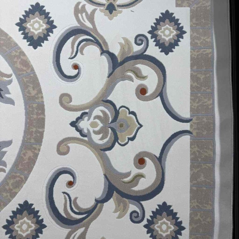 Turkish Super Lion 9114A Carpet Sky Blue Size 400*500