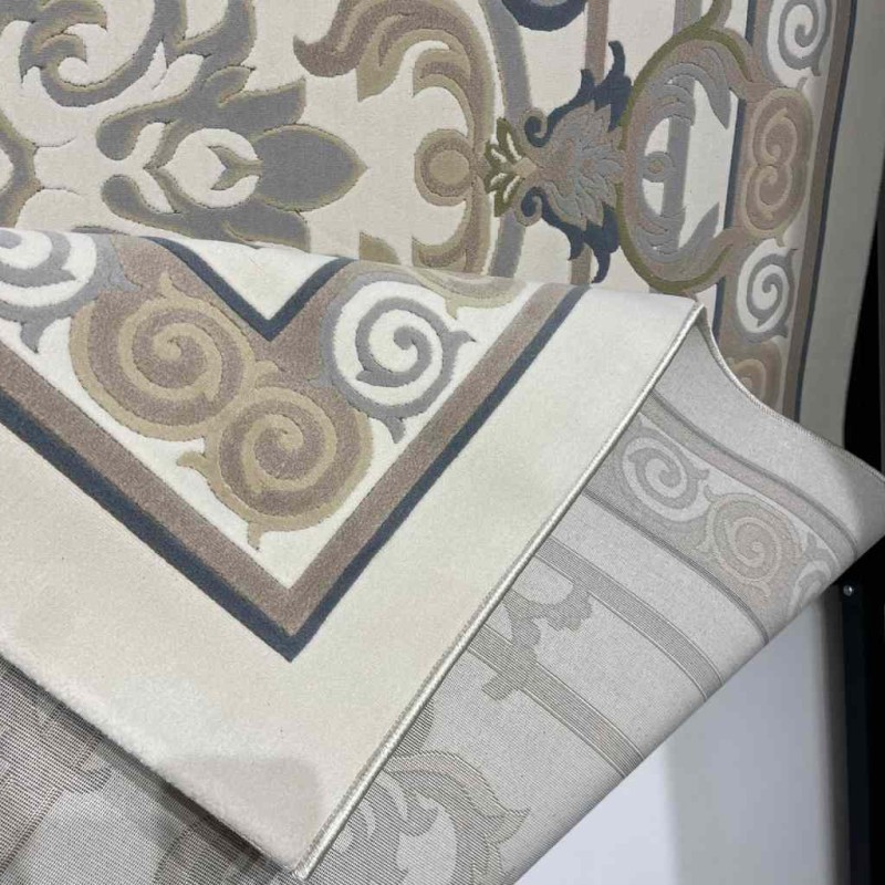 سجاد تركي سوبر ليون 9280A رصاصي مقاس 100*200