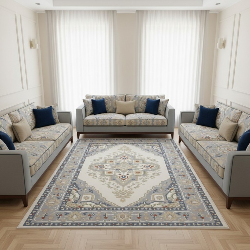 Super Golden Turkish Carpet 9962A GREY Size 400*600