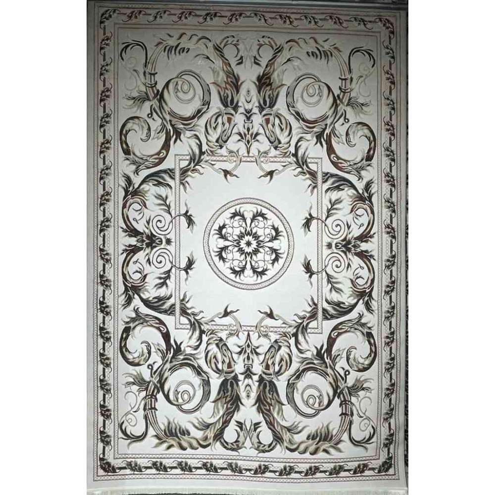 سجاد تركي تالا 9102A اصفر كريم بولي مقاس 100*200