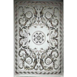 سجاد تركي تالا 9102A اصفر كريم بولي مقاس 100*200