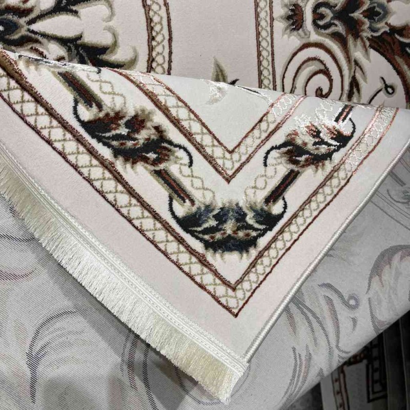 سجاد تركي تالا 9102A اصفر كريم بولي مقاس 200*300