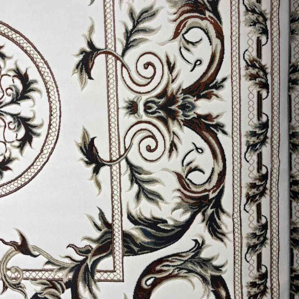 سجاد تركي تالا 9102A اصفر كريم بولي مقاس 100*200