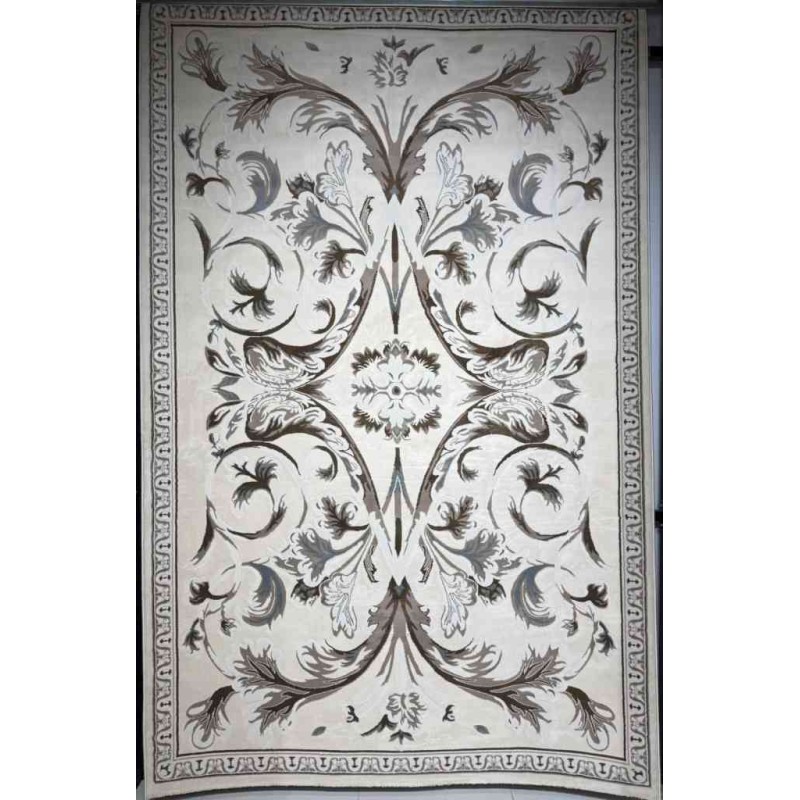 Turkish Jasmine Rug French Pattern 9050A, Beige Size 400*500