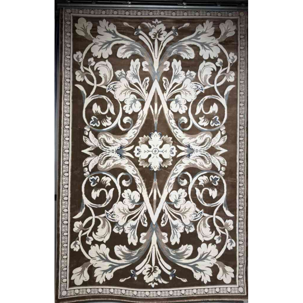 سجاد تركي ياسمين نقش فرنسي 9050A بني مقاس 400*500