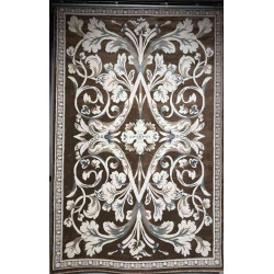 سجاد تركي ياسمين نقش فرنسي 9050A بني مقاس 400*500