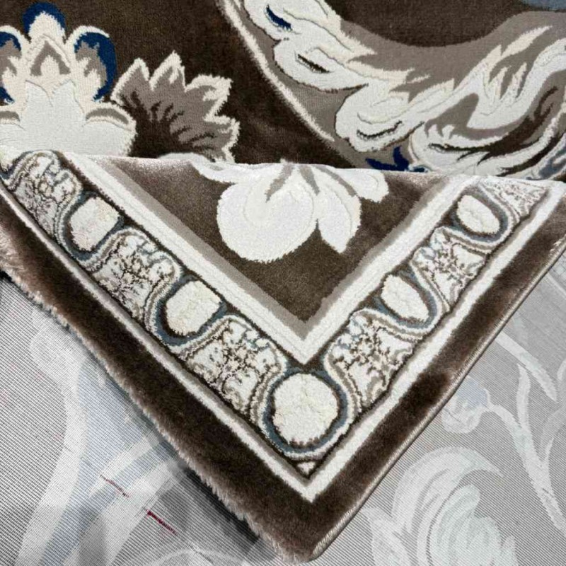 Turkish Jasmine Rug French Pattern 9050A, brown Size 400*500