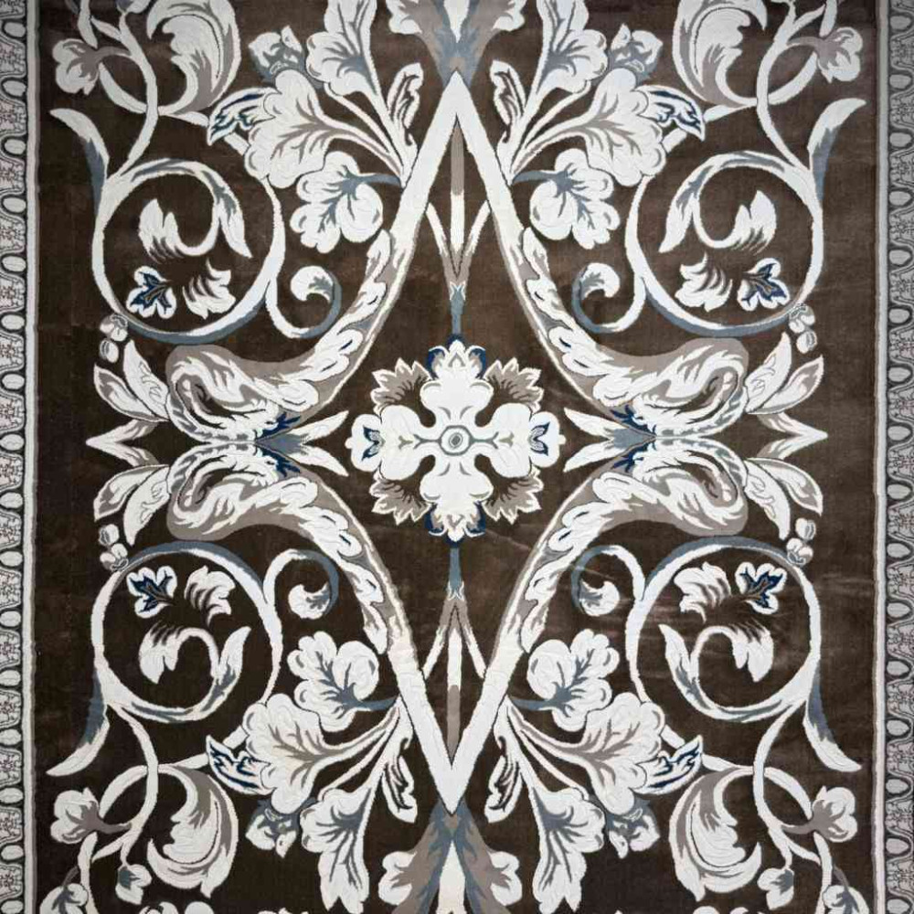 سجاد تركي ياسمين نقش فرنسي 9050A بني مقاس 400*500