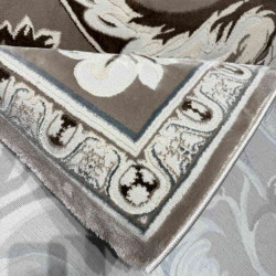 سجاد تركي ياسمين نقش فرنسي 9050A بيج غامق مقاس 80*150