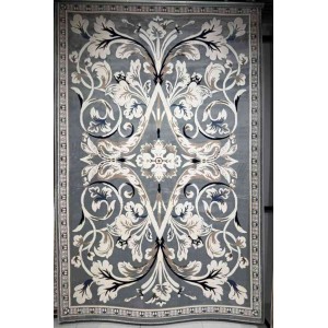 Turkish Jasmine Rug French Pattern 9050A gray Size 400*500