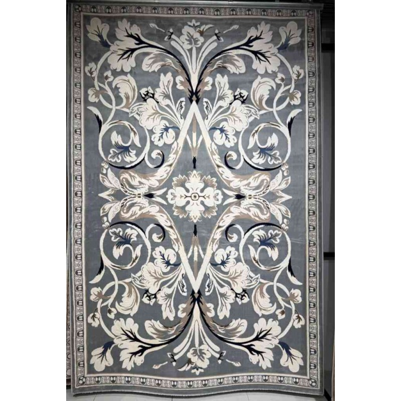 Turkish Jasmine Rug French Pattern 9050A gray Size 400*500