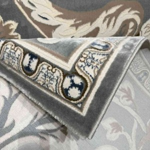 Turkish Jasmine Rug French Pattern 9050A gray Size 400*500
