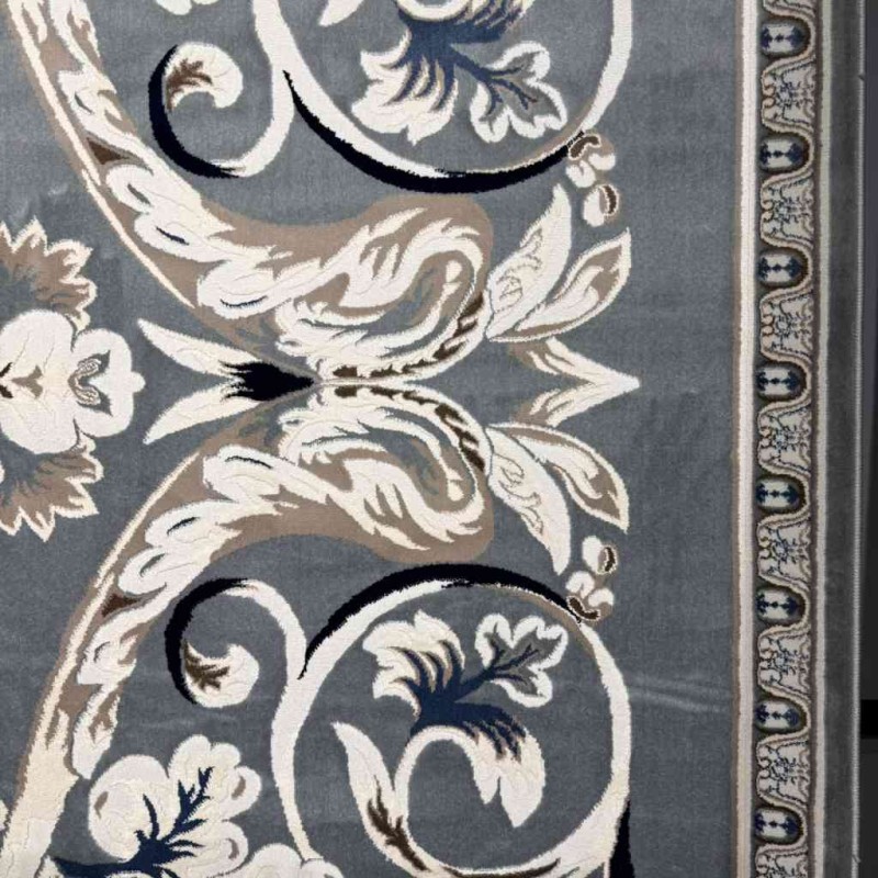 Turkish Jasmine Rug French Pattern 9050A gray Size 400*500