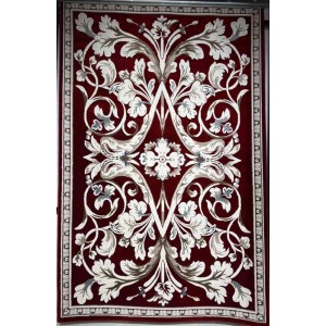 Turkish Jasmine Rug French Pattern 9050A red Size 300*400