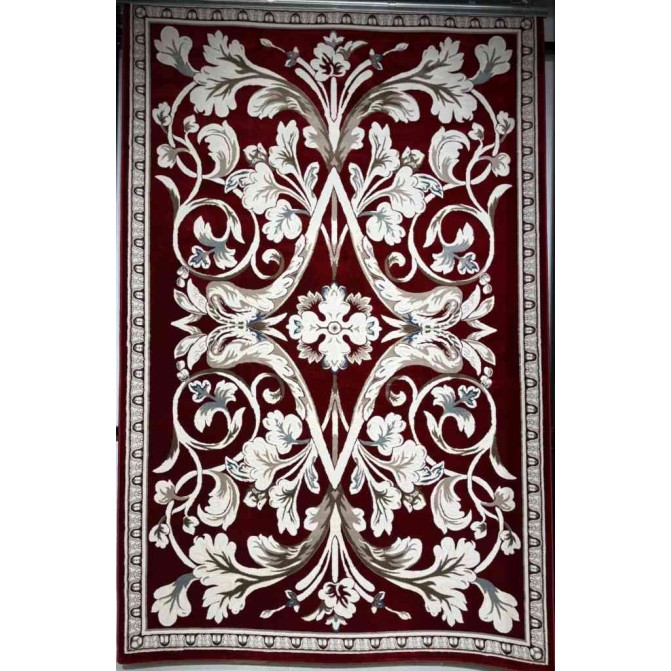 سجاد تركي ياسمين نقش فرنسي 9050A احمر مقاس 250*350