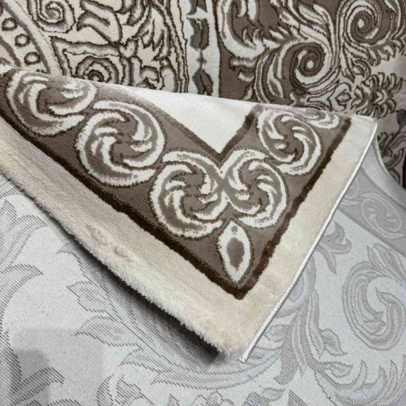 Turkish Jasmine Rug French Pattern 9051A, Beige Size 80*150