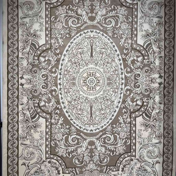 سجاد تركي ياسمين نقش فرنسي 9051A بيج مقاس 150*220