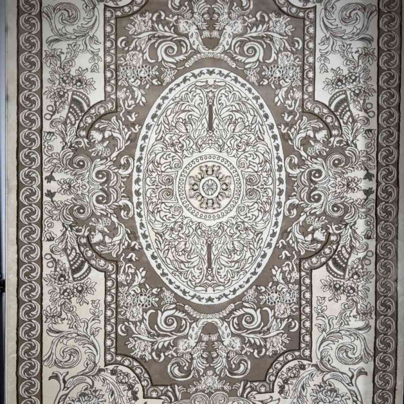 Turkish Jasmine Rug French Pattern 9051A, Beige Size 80*150